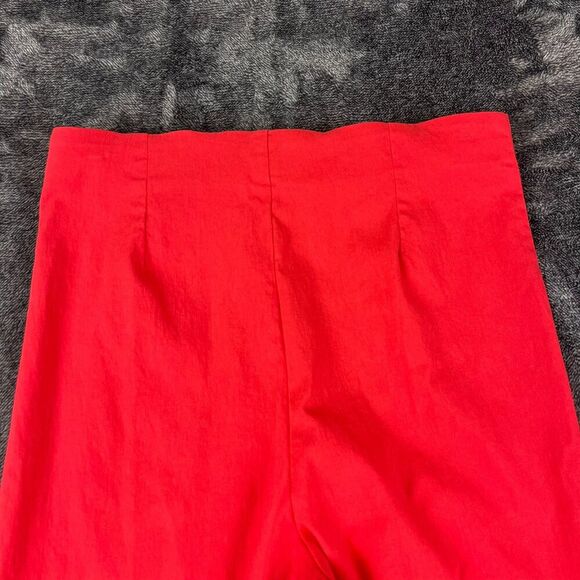 Gretchen Scott Pull On Pant Gripe Less Women's M 27X27 Ankle Slit Red Stretch - Picture 10 of 12
